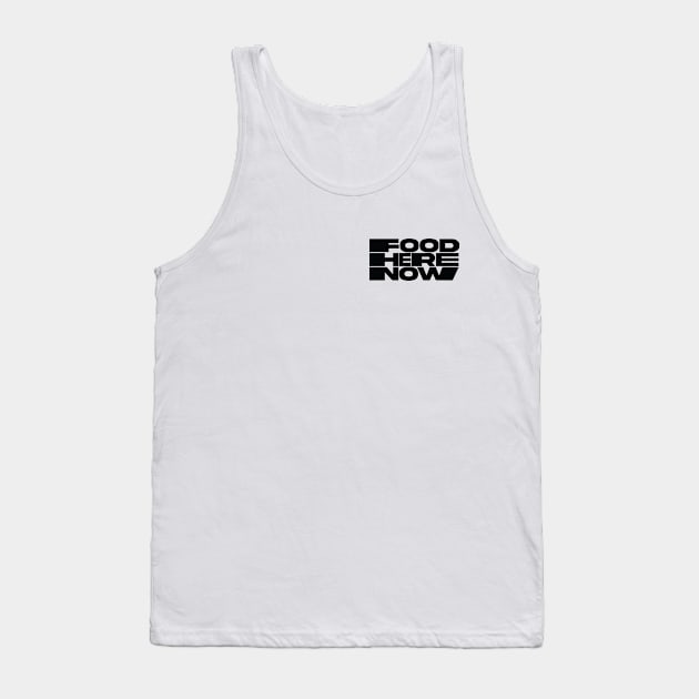 FHN Black Stretchy Logo Tank Top by Food Here Now